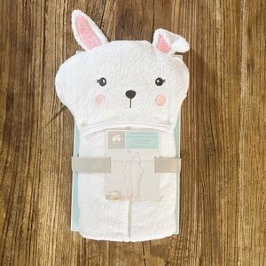 Hooded bunny baby towel!